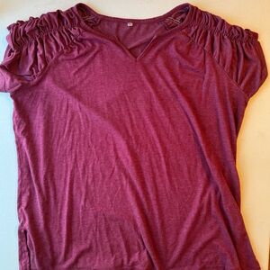 Amazon Ruched Sleeve Top | 2X